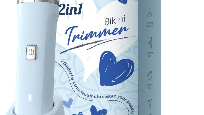 Electric shaver designed specifically for women – Body Hair Trimmer Shaver for Women’s Grooming, Wet & Dry Use Groomer, Dusk Razor for Women, Ladies Electric Razors for Legs, Female Trimmer for Private Area, Blue