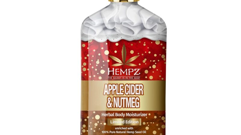 Hempz Limited Edition Apple Cider & Nutmeg Herbal Body Lotion, for men or women, vegan and gluten free, 17 oz