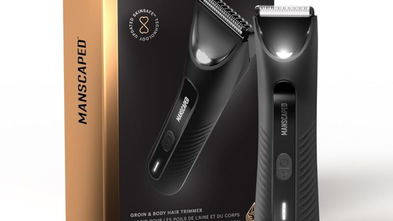 MANSCAPED® The Lawn Mower® 3.0 Plus Groin & Body Hair Trimmer – Updated SkinSafe™ Trimmer Blade, Waterproof Wet/Dry Groomer, USB-C Rechargeable, Men’s Wireless Ball Shaver