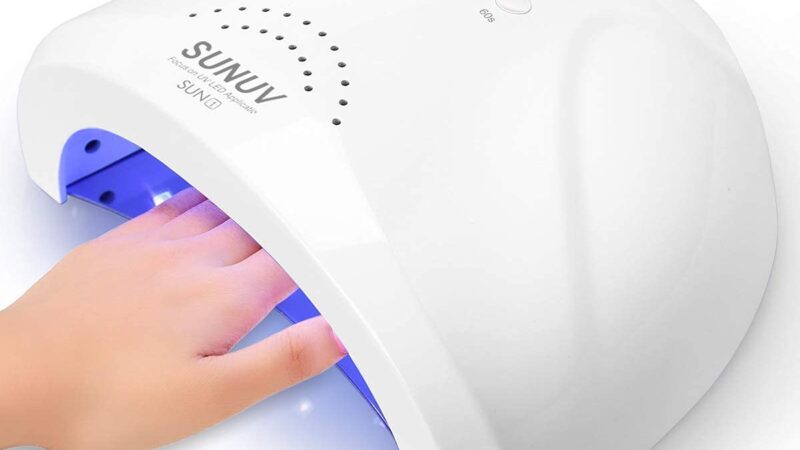 SUNUV UV LED Nail Lamp, Gel Light for Nail Polish UV Dryer with 3 Timers SUNone White