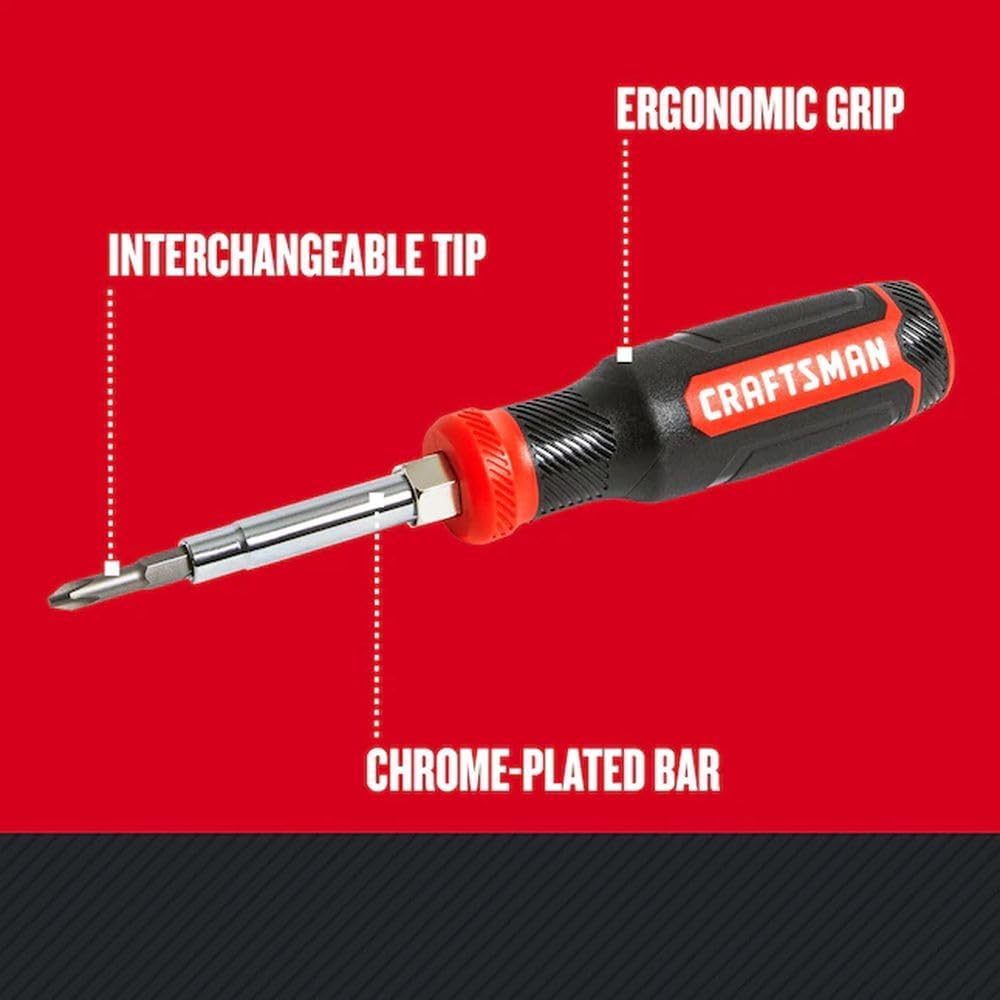 CRAFTSMAN CMHT68000 6-in-1 Multi-Bit Screwdriver, Store Extra Bits in Handle (CMHT68000) CRAFTSMAN CMHT68000 6-in-1 Multi-Bit Screwdriver, Store Extra Bits in Handle (CMHT68000)