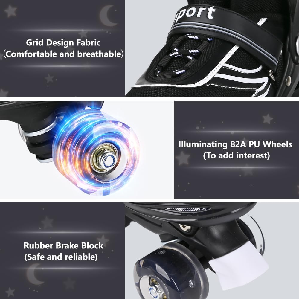 Here’s a well-structured product description for Roller Skates for Little Kids with the features you mentioned: