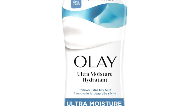 Olay Body Wash for Women, Ultra Moisture, For Extra Dry Skin, 24hr Moisturizing, Hydrating & Refreshing, B3 Vitamin Complex, Free of Parabens & Phthalates, Scented, 22 fl oz