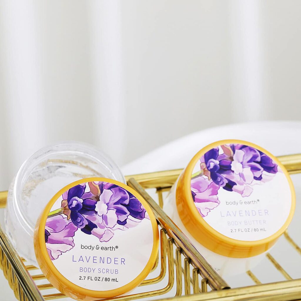 BODY & EARTH 11-Piece Lavender Spa Gift Basket For Women with Bubble Bath Body Lotion Sets, Bath and Body Gifts Set For Women Christmas Gifts for Women Spa Gift Sets BODY & EARTH 11-Piece Lavender Spa Gift Basket For Women with Bubble Bath Body Lotion Sets, Bath and Body Gifts Set For Women Christmas Gifts for Women Spa Gift Sets