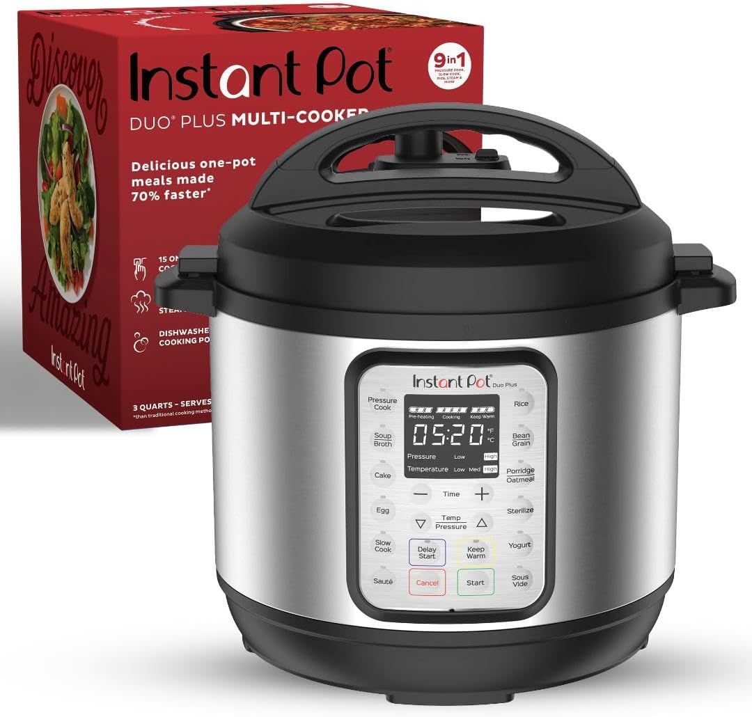 Here’s a polished and compelling product description for the Instant Pot Duo Plus 9-in-1 Electric Pressure Cooker Here’s a polished and compelling product description for the Instant Pot Duo Plus 9-in-1 Electric Pressure Cooker