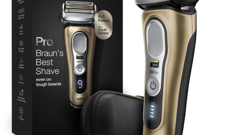 Braun Series 9 Pro 9419s Electric Shaver for Men, Wet & Dry Shave, Shaving Kit with 4+1 Head with ProLift Trimmer
