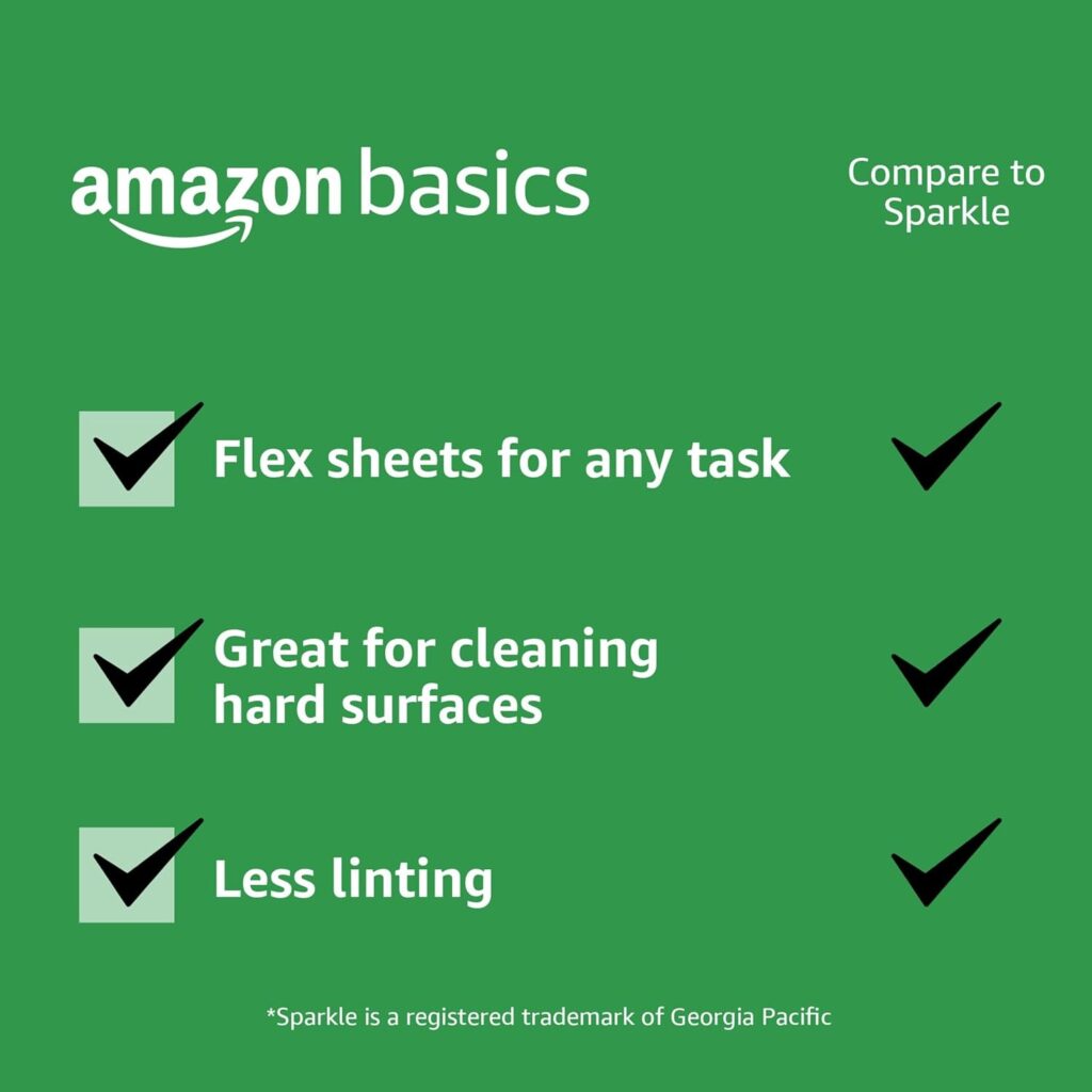 The Amazon Basics 2-Ply Flex-Sheets Paper Towels offer an affordable, everyday option for household cleaning. Here’s a detailed breakdown: The Amazon Basics 2-Ply Flex-Sheets Paper Towels offer an affordable, everyday option for household cleaning. Here’s a detailed breakdown: