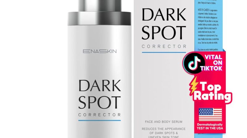 EnaSkin Dark Spot Remover Face & Body Serum: Age Spot Sun Spot Freckles Melasma Brown Spot – Advanced Formula with Niacinamide for Women and Men (1.0 Fl Oz)
