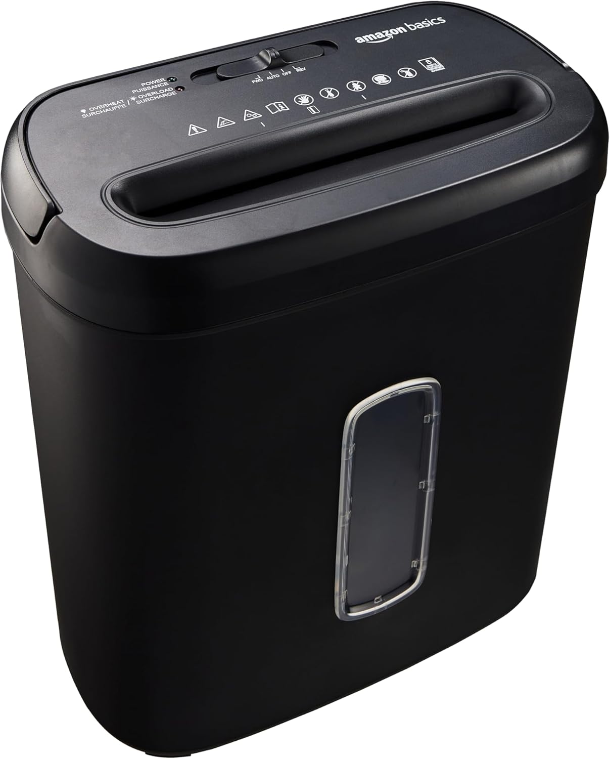 Amazon Basics 8-Sheet Cross Cut Paper Shredder and Credit Card Shredder - Black Amazon Basics 8-Sheet Cross Cut Paper Shredder and Credit Card Shredder – Black