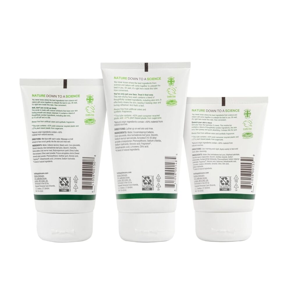 Bulldog Men's Skincare Original Full Face Kit with Moisturizer, Face Wash & Face Scrub Bulldog Men's Skincare Original Full Face Kit with Moisturizer, Face Wash & Face Scrub
