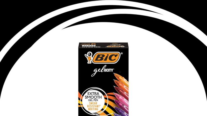 BIC Gelocity Quick Dry Gel Pens – Medium Point (0.7mm), 12-Count Assorted Colors