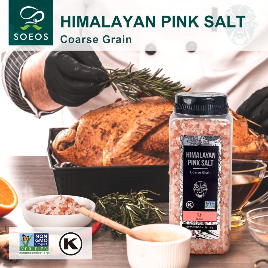 The Soeos Himalayan Pink Salt, Coarse Grain (39oz / 2.4lb) is a popular choice for gourmet cooking, seasoning, and grinder refills. Here’s a detailed breakdown: The Soeos Himalayan Pink Salt, Coarse Grain (39oz / 2.4lb) is a popular choice for gourmet cooking, seasoning, and grinder refills. Here’s a detailed breakdown: