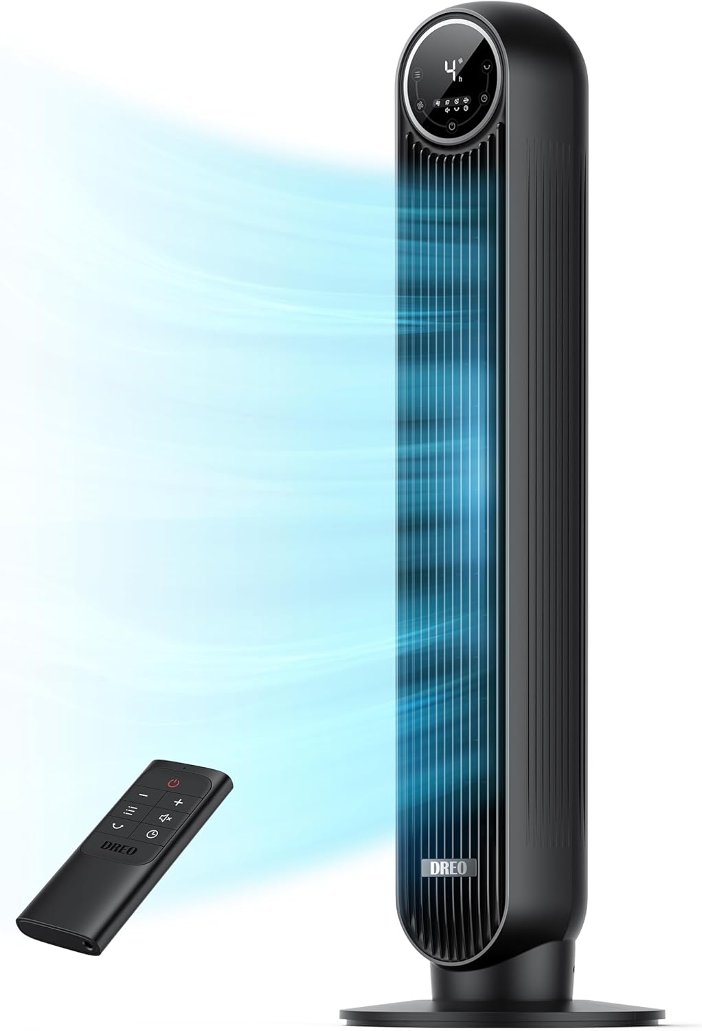 Dreo Nomad One Tower Fan for Bedroom, 25ft/s Velocity 28dB Quiet Floor Fan, 90° Oscillating Fans for Indoors with 4 Speeds, 4 Modes, 8H Timer, Bladeless Standing Fan, Black, Nomad One (DR-HTF007) Dreo Nomad One Tower Fan for Bedroom, 25ft/s Velocity 28dB Quiet Floor Fan, 90° Oscillating Fans for Indoors with 4 Speeds, 4 Modes, 8H Timer, Bladeless Standing Fan, Black, Nomad One (DR-HTF007)