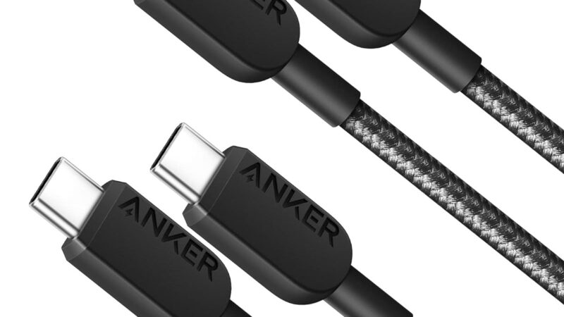 Anker USB C to USB C Cable,Type-C Fast Charging Cord (3FT,2Pack) for iPhone 16/15 Series,iPad Air 4,MacBook Pro 2022 and More (Black)