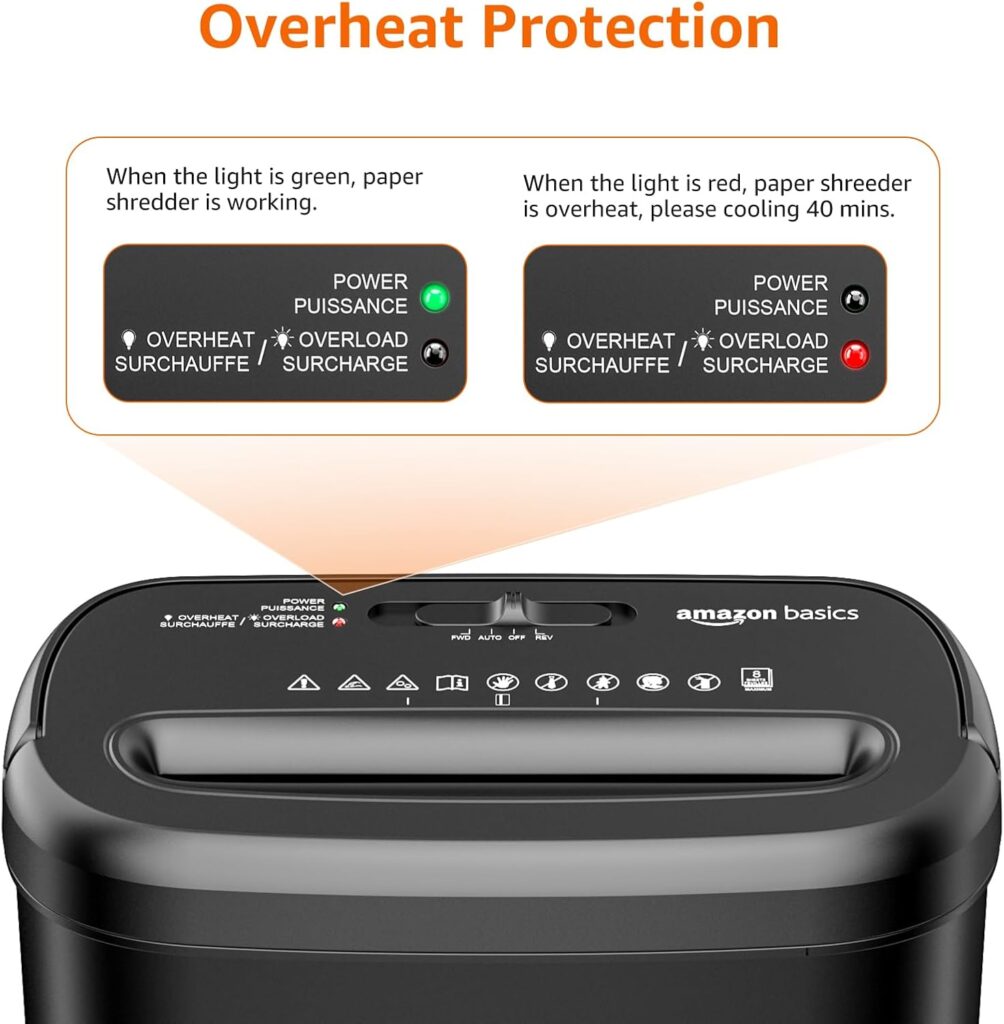 Amazon Basics 8-Sheet Cross Cut Paper Shredder and Credit Card Shredder - Black Amazon Basics 8-Sheet Cross Cut Paper Shredder and Credit Card Shredder - Black