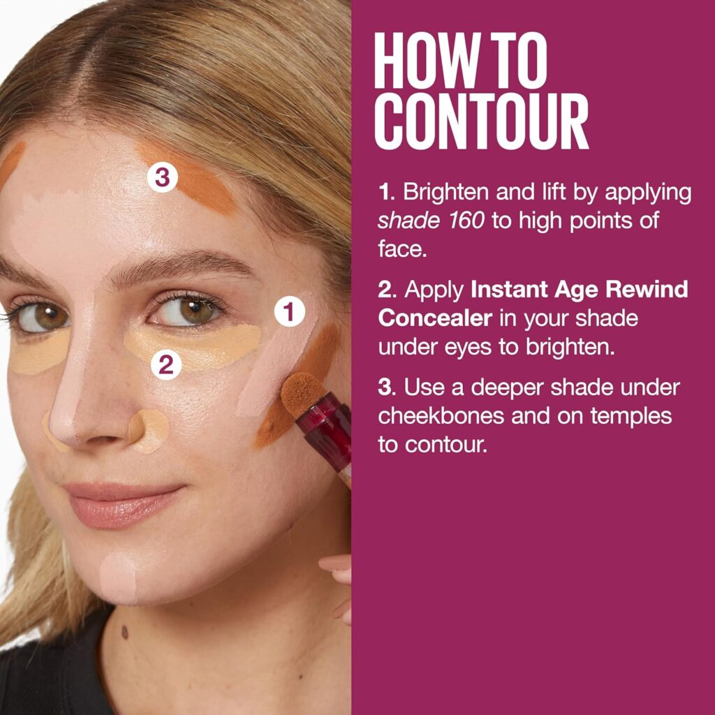 Maybelline Instant Age Rewind Instant Eraser Multi-Use Concealer, Crease-Resistant Coverage, Up to 12HR Moisturizing Wear, 143, 1 Count