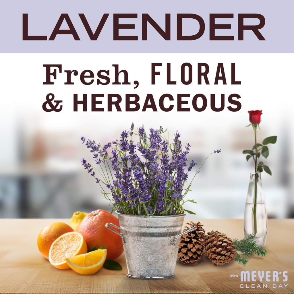 MRS. MEYER'S CLEAN DAY Hand Lotion for Dry Hands, Non-Greasy Moisturizer Made with Essential Oils, Lavender, 12 oz MRS. MEYER'S CLEAN DAY Hand Lotion for Dry Hands, Non-Greasy Moisturizer Made with Essential Oils, Lavender, 12 oz