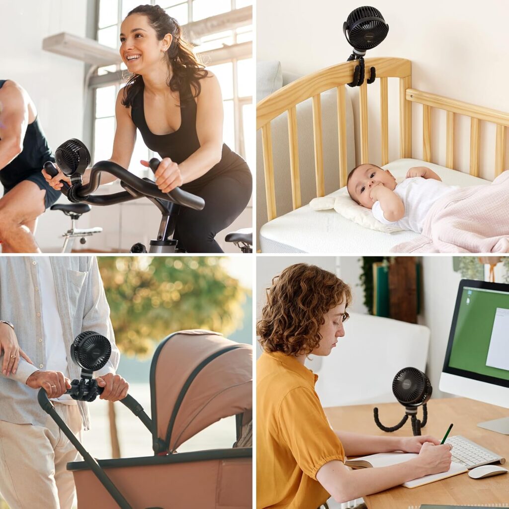 The Momcozy 8000mAh Portable Stroller Fan is a versatile, high-capacity cooling solution designed for parents, travelers, and home use. Here’s a detailed breakdown: The Momcozy 8000mAh Portable Stroller Fan is a versatile, high-capacity cooling solution designed for parents, travelers, and home use. Here’s a detailed breakdown: