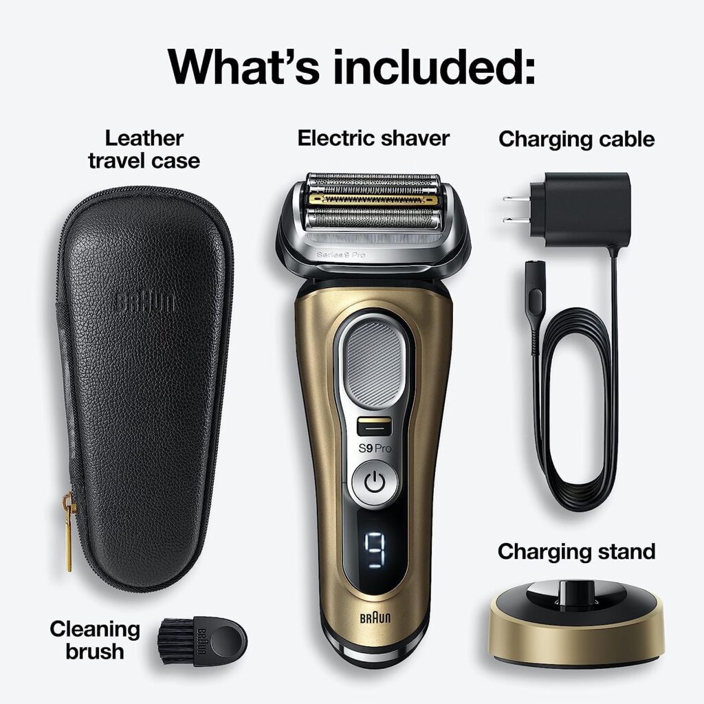 Braun Series 9 Pro 9419s Electric Shaver for Men, Wet & Dry Shave, Shaving Kit with 4+1 Head with ProLift Trimmer Braun Series 9 Pro 9419s Electric Shaver for Men, Wet & Dry Shave, Shaving Kit with 4+1 Head with ProLift Trimmer