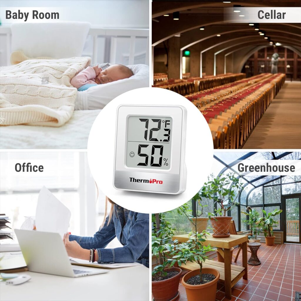 The ThermoPro TP49 Digital Hygrometer is a compact, reliable device for monitoring indoor temperature and humidity levels. Here’s a detailed breakdown: