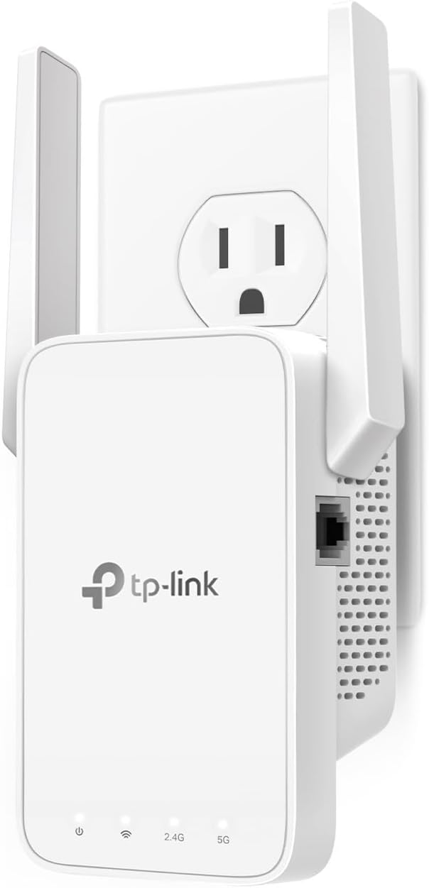 TP-Link AC1200 WiFi Extender, 2025 Wirecutter Best WiFi Extender, 1.2Gbps home signal booster, Dual Band 5GHz/2.4GHz, Up to 1600 Sq.ft and 32 Devices, EasyMesh Compatible, One Ethernet Port (RE315) TP-Link AC1200 WiFi Extender, 2025 Wirecutter Best WiFi Extender, 1.2Gbps home signal booster, Dual Band 5GHz/2.4GHz, Up to 1600 Sq.ft and 32 Devices, EasyMesh Compatible, One Ethernet Port (RE315)