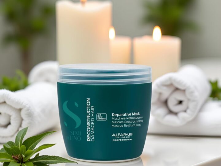 Alfaparf Milano Semi di Lino Reconstruction Reparative Mask – Color Safe Deep Conditioning Hair Mask – Damaged Hair Repair – For Medium to Thick Hair – Vegan Formula (16.9 oz)