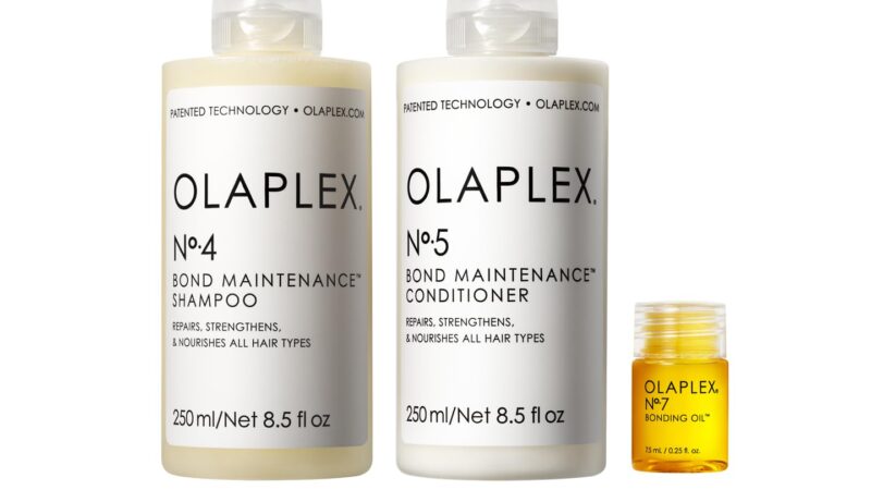Olaplex Wash and Shine Hair Kit: No. 4, 5, 7, Shampoo & Conditioner Set to Cleanse, Hydrate, & Control Frizz Up to 72 Hours, Bonding Oil for Shine & Protect, For All Hair Types