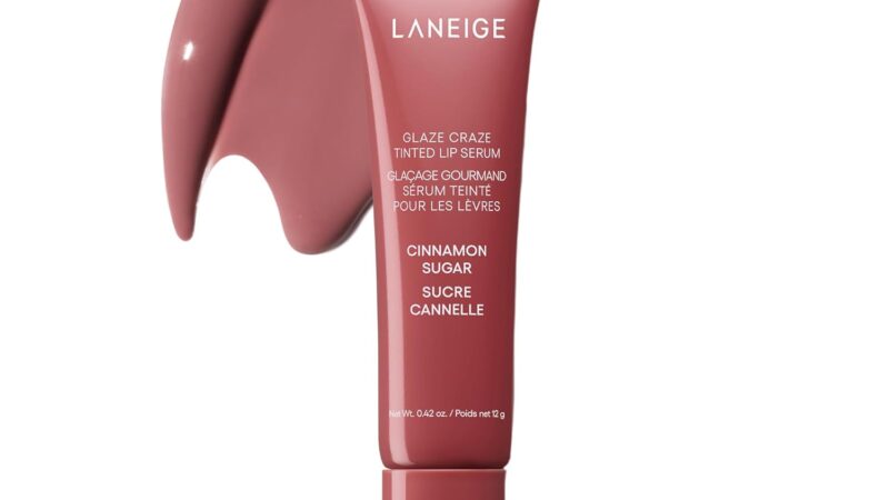 LANEIGE Glaze Craze Tinted Lip Serum: Hydrating Lip Serum for Glossy, Nourished Lips with Plumping Polypeptides