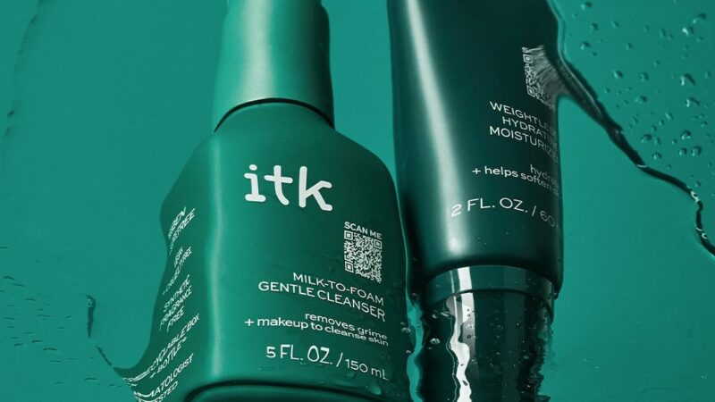 ITK Skincare Cleanser Moisturizer Set – Milk-To-Foam Face Wash Cleanser + Weightless Hydrating Moisturizer for Smooth and Nourished Skin – Helps Remove Makeup + Hydrate Skin – Skincare Gift Set