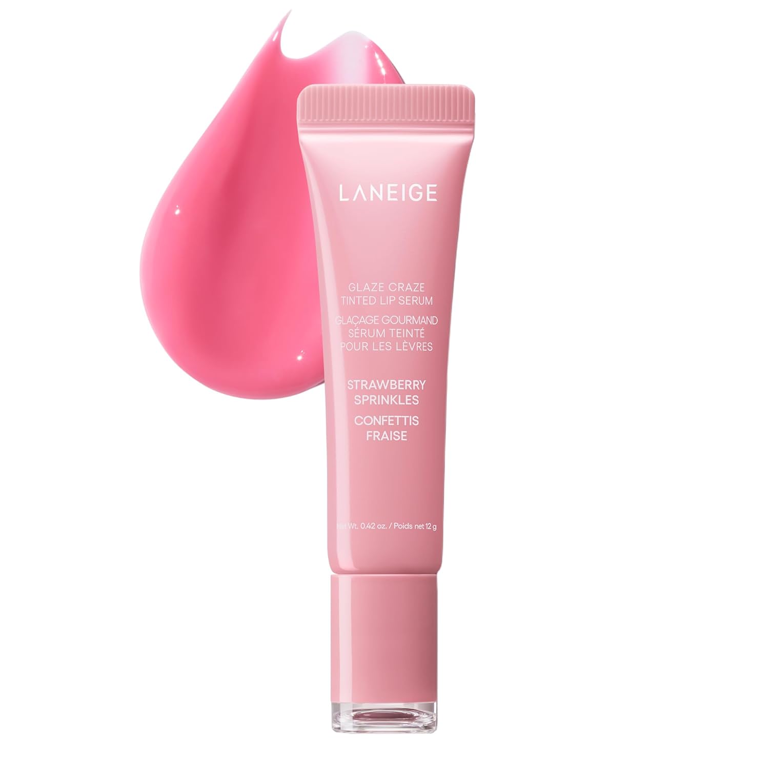 LANEIGE Glaze Craze Tinted Lip Serum: Hydrating Lip Serum for Glossy, Nourished Lips with Plumping Polypeptides LANEIGE Glaze Craze Tinted Lip Serum: Hydrating Lip Serum for Glossy, Nourished Lips with Plumping Polypeptides