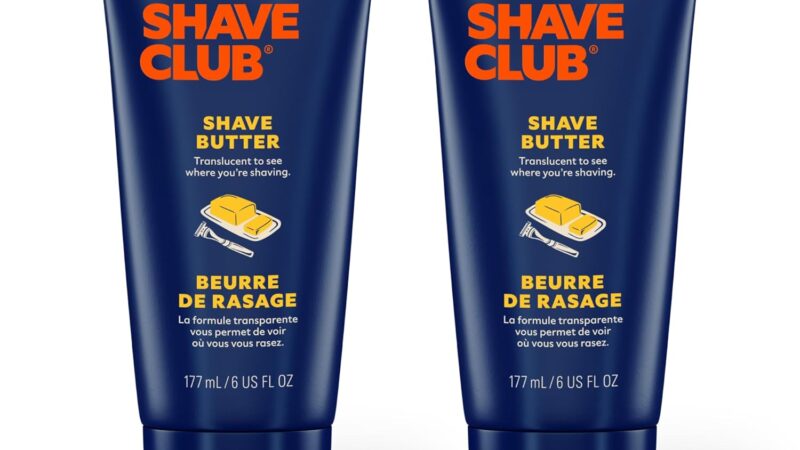 Dollar Shave Club Shave Butter 2-Pack | For Sensitive Skin, A Translucent Shaving Cream & Gel Alternative, Designed For A Gentle Glide, Helps To Fight Razor Bumps and Ingrown Hairs, Blue