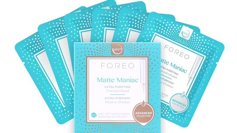FOREO Matte Maniac Advanced Collection 2.0 UFO-Activated Facial Mask – Hydrating Facial – Beauty & Personal Care – Witch Hazel & Charcoal – For All Skin Types & Blemish-prone – Oily Skin – 6 pcs
