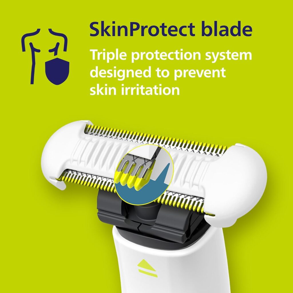 Philips Norelco OneBlade Intimate, Designed for Pubic Grooming, Trim & Shave with Extra Skin Protection, Waterproof, Model QP1924/70 Philips Norelco OneBlade Intimate, Designed for Pubic Grooming, Trim & Shave with Extra Skin Protection, Waterproof, Model QP1924/70