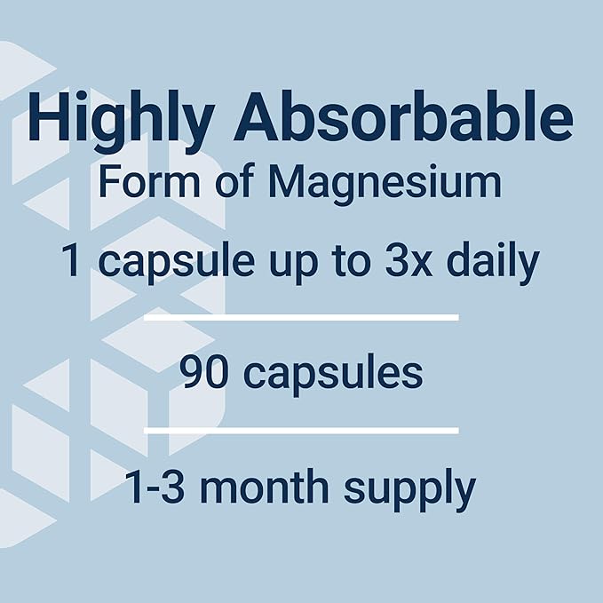 Life Extension Magnesium Glycinate, Heart Health, Bone Health, Nerve and Muscle Support, Highly absorbable, Gluten-Free, Non-GMO, Vegetarian, 90 Capsules Life Extension Magnesium Glycinate, Heart Health, Bone Health, Nerve and Muscle Support, Highly absorbable, Gluten-Free, Non-GMO, Vegetarian, 90 Capsules