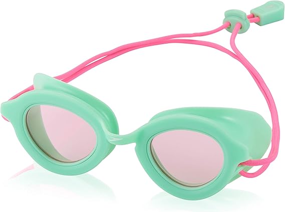 The Speedo Kids’ Swim Goggles Sunny G are designed for young swimmers ages 3-8, offering comfort, UV protection, and a secure fit for pool or beach fun.