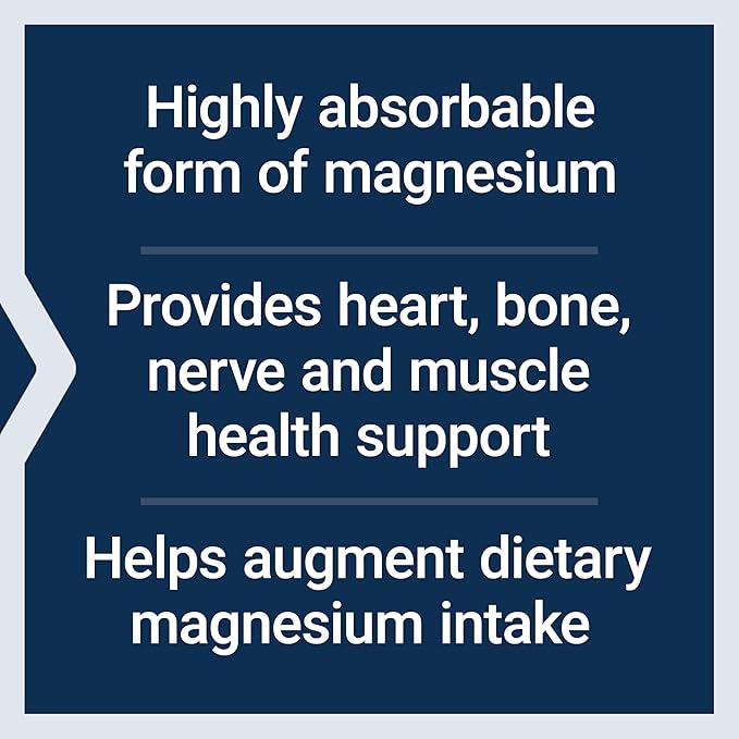 Life Extension Magnesium Glycinate, Heart Health, Bone Health, Nerve and Muscle Support, Highly absorbable, Gluten-Free, Non-GMO, Vegetarian, 90 Capsules Life Extension Magnesium Glycinate, Heart Health, Bone Health, Nerve and Muscle Support, Highly absorbable, Gluten-Free, Non-GMO, Vegetarian, 90 Capsules