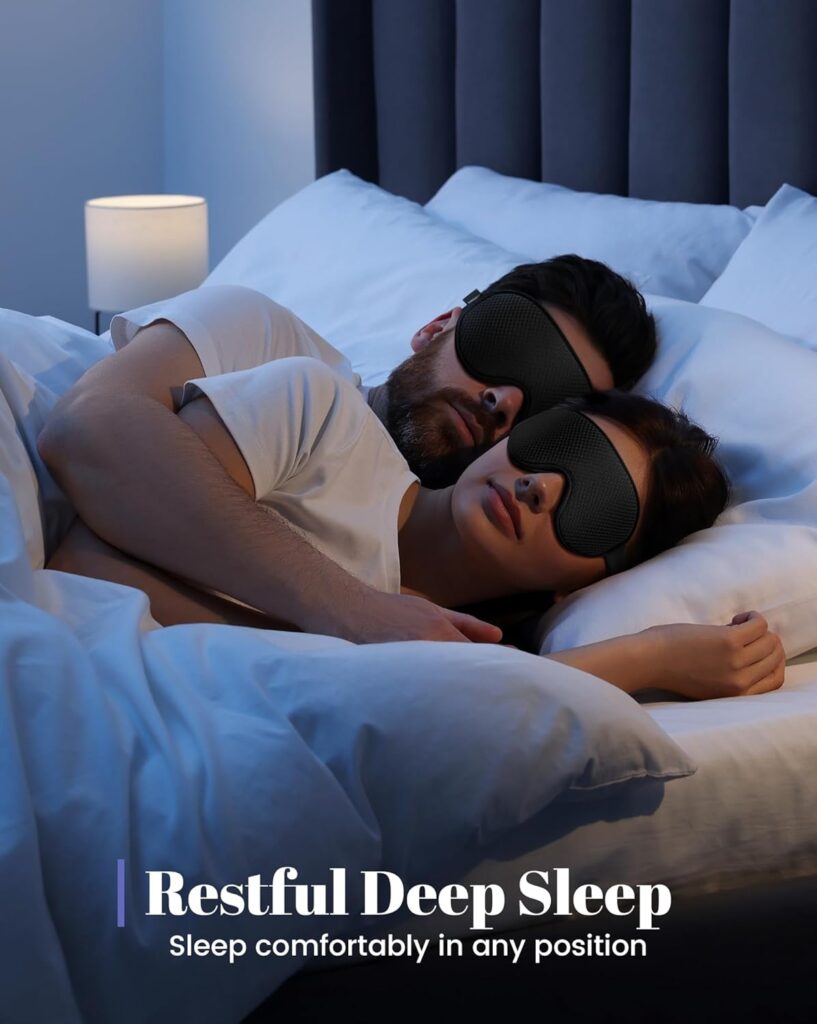 WAOAW Sleep Mask for Men Women: Blackout Eye Masks for Sleep - 3D Breathable Soft Comfortable Eye Mask for Travel - Adjustable Light Blocking Night Masks for Sleeping WAOAW Sleep Mask for Men Women: Blackout Eye Masks for Sleep - 3D Breathable Soft Comfortable Eye Mask for Travel - Adjustable Light Blocking Night Masks for Sleeping