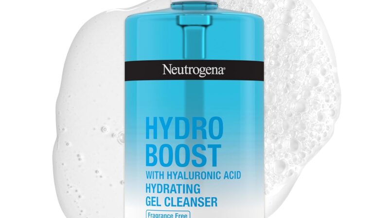 Neutrogena Hydro Boost Fragrance Free Face Wash Hydrating Gel Facial Cleanser with Hyaluronic Acid, Daily Foaming Face Wash & Makeup Remover, 16 fl. oz