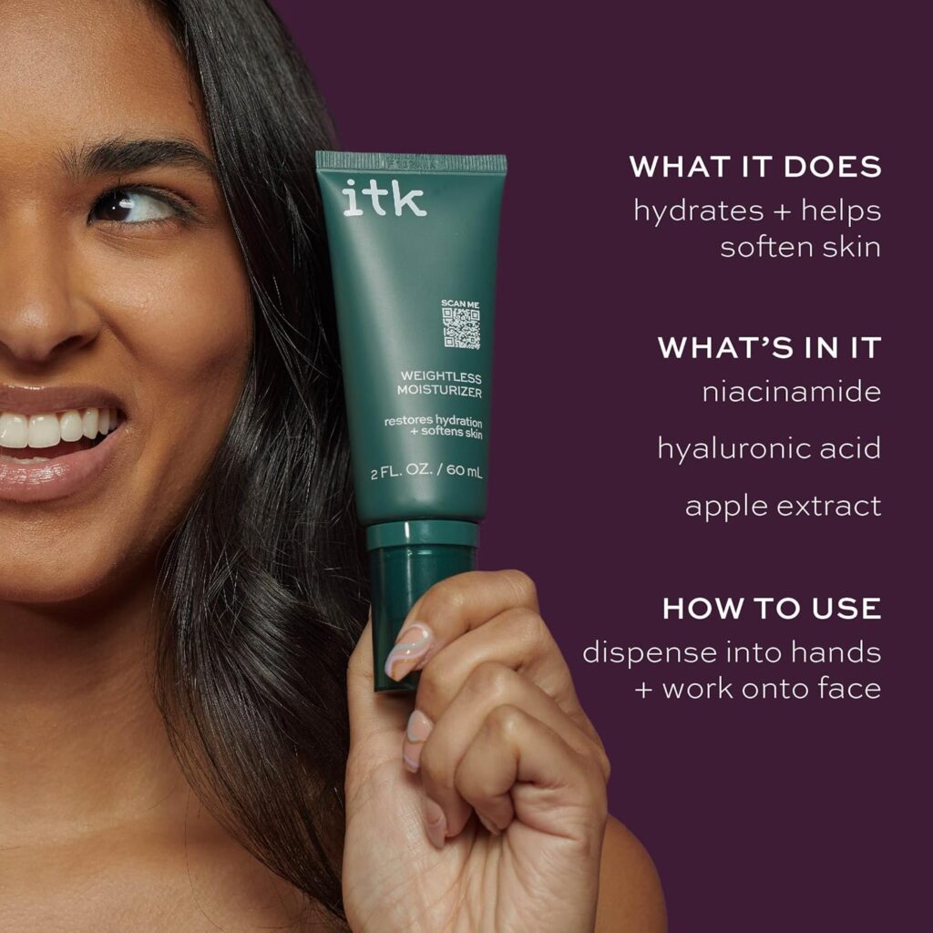 ITK Skincare Cleanser Moisturizer Set - Milk-To-Foam Face Wash Cleanser + Weightless Hydrating Moisturizer for Smooth and Nourished Skin - Helps Remove Makeup + Hydrate Skin - Skincare Gift Set ITK Skincare Cleanser Moisturizer Set - Milk-To-Foam Face Wash Cleanser + Weightless Hydrating Moisturizer for Smooth and Nourished Skin - Helps Remove Makeup + Hydrate Skin - Skincare Gift Set