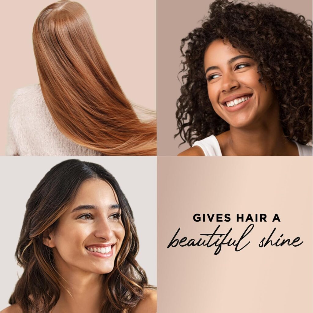 Hair Food Coconut & Argan Oil Heat Protectant Leave-In Spray for All Hair Types, 450°F Heat Protection, Sulfate-Free, Paraben-Free, Dye-Free, Alcohol-Free, Adds Shine, 6.4 Fl Oz