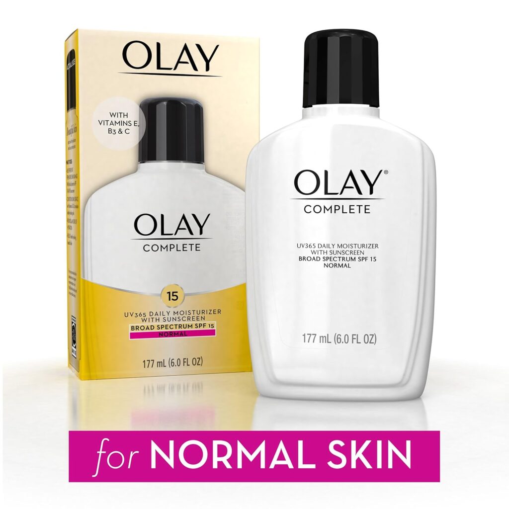 Olay Face Moisturizer with SPF 15, Daily Facial Lotion for Normal Skin, Lightweight Hydrating Broad Spectrum Sun Protection - Vitamin C, E, and Niacinamide - 6 Oz 2 Pack Olay Face Moisturizer with SPF 15, Daily Facial Lotion for Normal Skin, Lightweight Hydrating Broad Spectrum Sun Protection - Vitamin C, E, and Niacinamide - 6 Oz 2 Pack